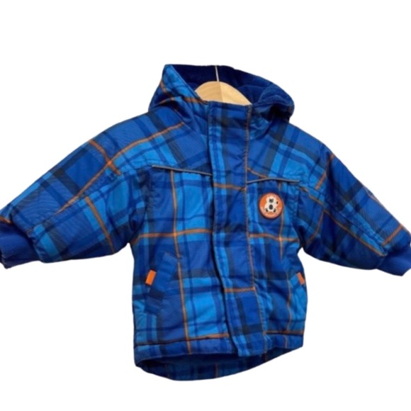 Baby boy winter jacket w/hood and fleece. 6-12mos - Picture 1 of 5